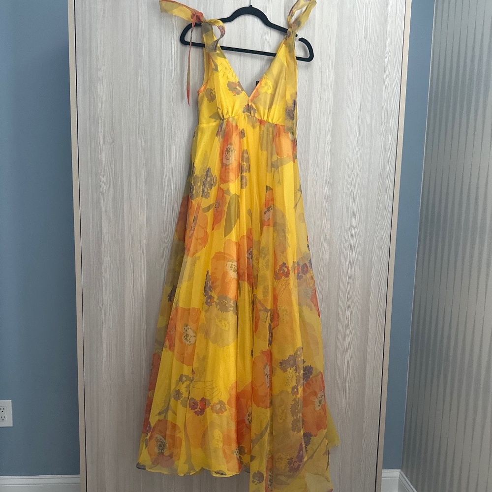 Maxi organza dress